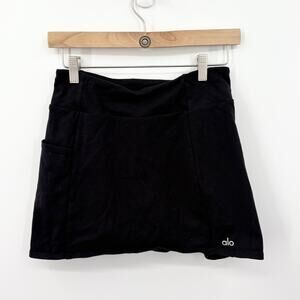 ALO Yoga Tennis Skirt Women Small Airbrush Good Form Pocket Stretch Soft Skort